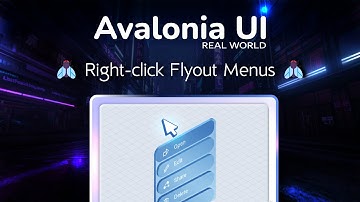 58. Avalonia UI Real World (выпадающее меню)