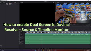 How to enable Dual Screen in Davinci Resolve - Source & Timeline Monitor screenshot 3