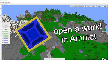How to open a world in Amulet Editor