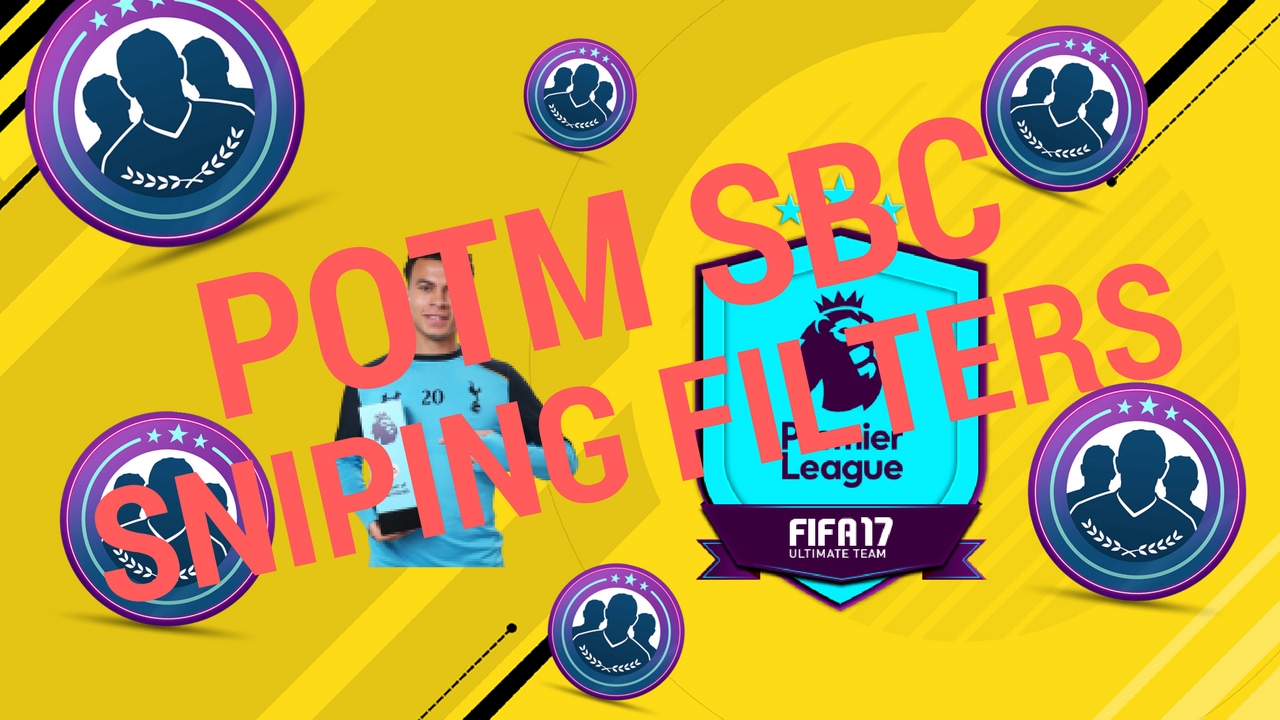 DELE ALLI POTM SBC SNIPING FILTERS(FIFA 17 TRADING METHOD)