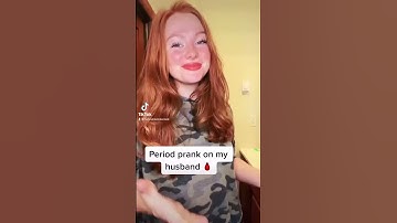 PERIOD PRANK ON MY HUSBAND 😂 #Shorts