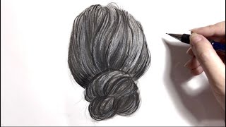 تعلم رسم الشعر للمبتدئين | how to draw a hair
