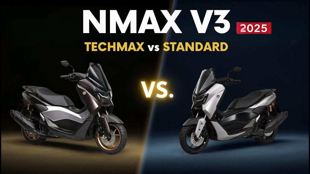 Yamaha NMAX V3 TechMax против Standard 2025 — какой из них лучше купить?