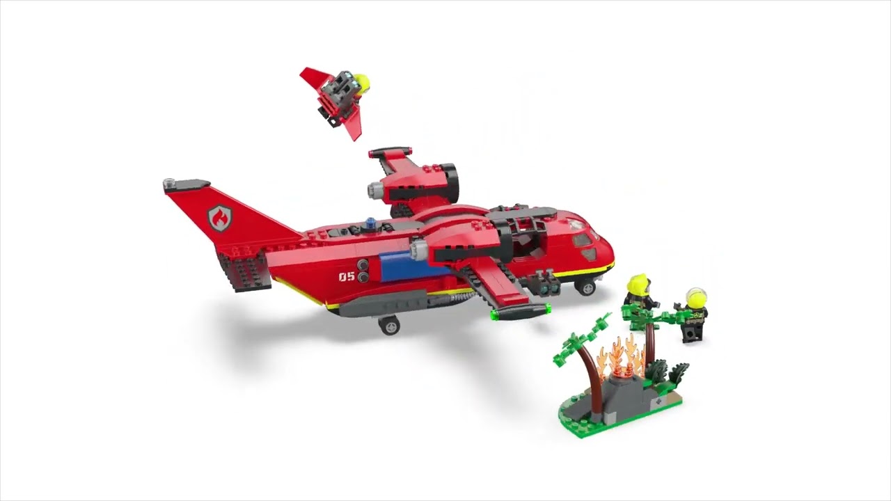 ᐒ Конструктор LEGO City Пожарный спасательный самолет (60413