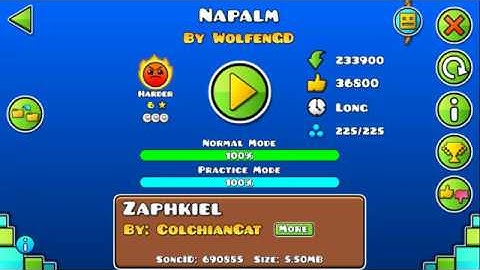 [GD] "Napalm" by WolfenGD | Geometry Dash 2.113