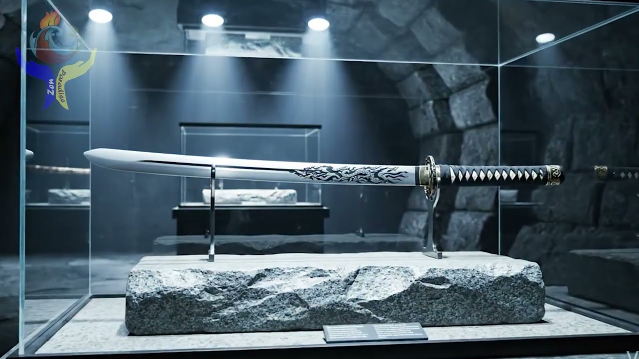Vault Display Katana • Underground Fortress Silence • Museum Stillness Ambient