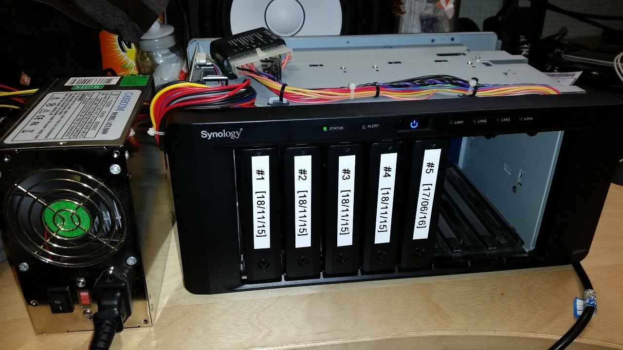 New Synology DiskStation DS1815+ No Power Fault 'Workaround' - Using A PC Power Supply To Recover Data