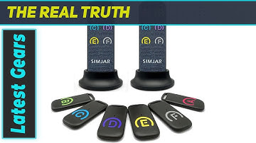 SIMJAR Key Finder with Thinner Receivers & Advanced Fabric Remotes: The Ultimate Item Locator!