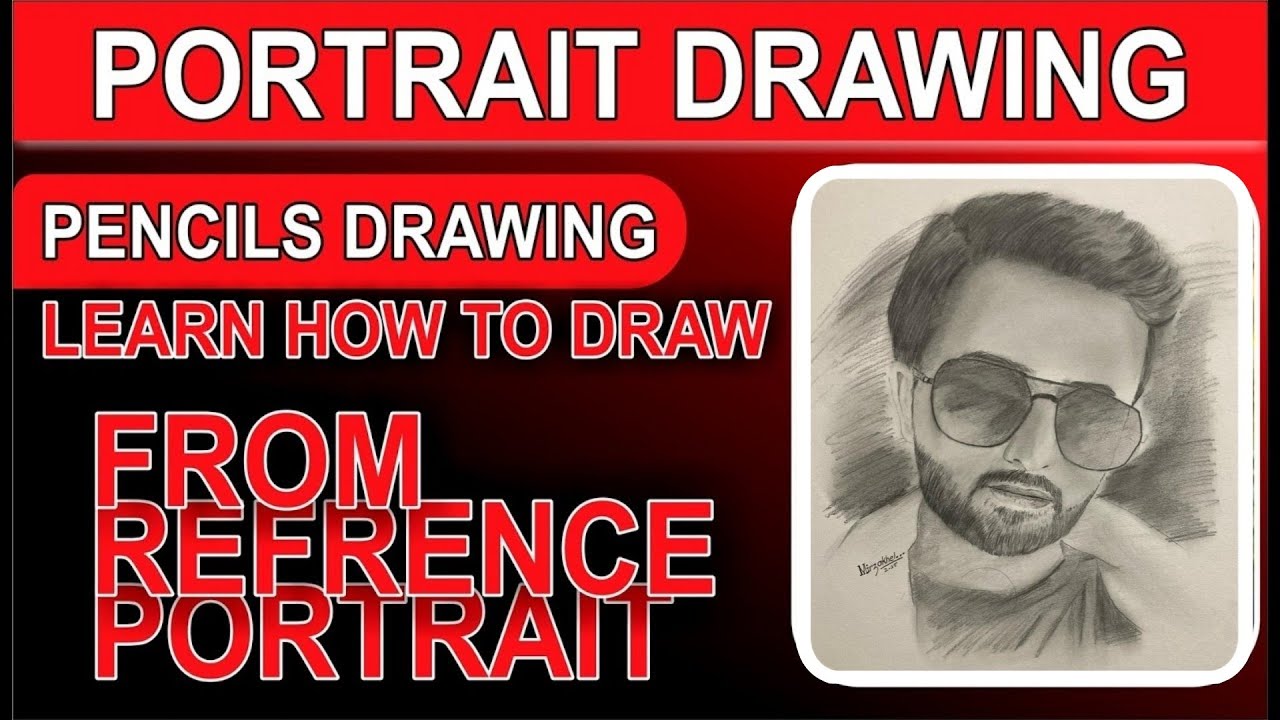 Pencils Portrait Drawing | Step by Step drawing from start to finish ...