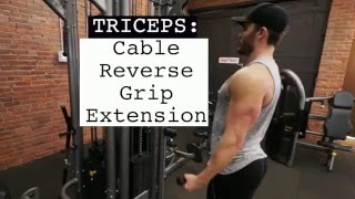 Details Triceps Cable Reverse Grip Extension Update