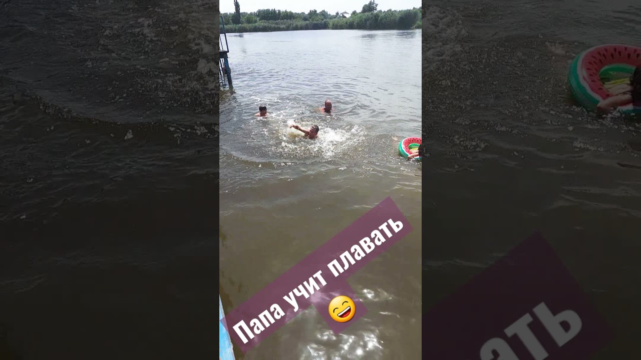 учат плавать😆
