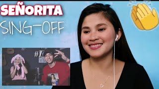 REZA DARMAWANGSA (SEÑORITA)SING-OFF VS NADAFID|REACTION VIDEO|MARJ VLOG