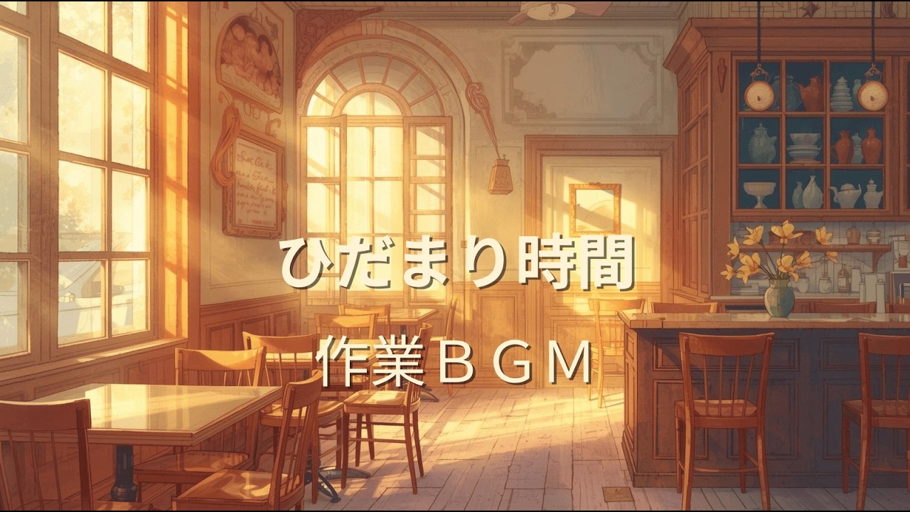 心がほどける昼カフェ｜落ち着いてはかどる作業BGM 【Daytime Cafe Music to Relax & Focus】