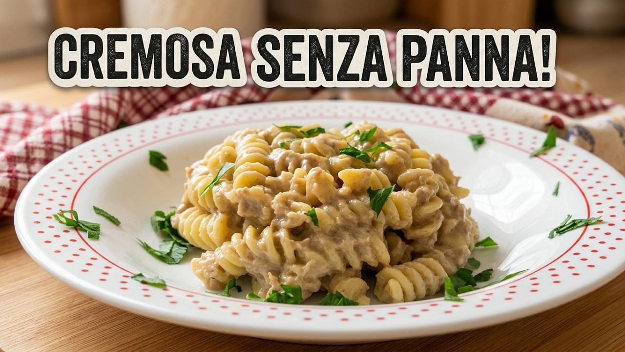 PASTA con CREMA di FUNGHI 🍄 Ricetta FACILE senza PANNA di A modo MIO ...