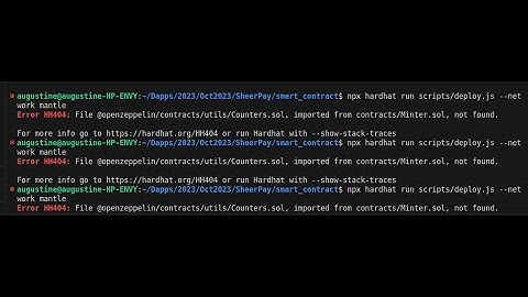 Error HH404: File @openzeppelin/contracts/utils/Counters.sol, imported from aaa.sol, not found.