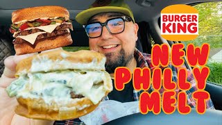 Burger King Philly Melt Review $5.99 *OUCH* 🍔🫠 Hotel Kia Ideas!
