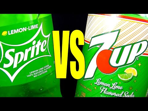 Sprite or 7up Lemon Lime Soda Pop? - FoodFights Tastes and Reviews Cheap vs Expensive Soft Drinks