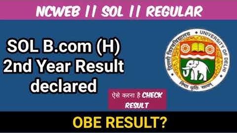 DU SOL ABE Result Declared || OBE RESULT || Open Book examination|| College Updates