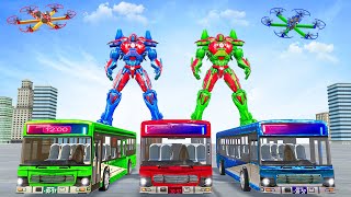 Bus Robot Car Game Drone Robot Transforming Game Game Hippo Studio Gameplay 