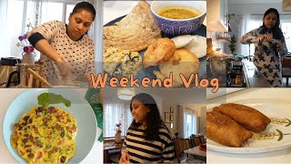 Weekend Vlog - Simple homemade tea time snacks & comfort breakfast - Coconut Chutney - Cook with me