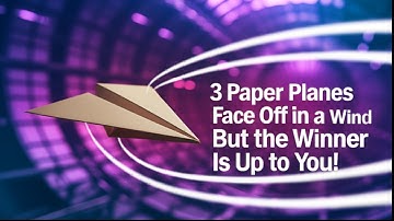 3 Paper Planes Face Off in a Wind Tunnel… But the Winner Is Up to You!”🔥#Wind #PaperAirplaneBattle