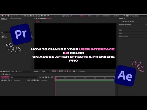 how to change your UI (User Interface) color on After Effects | step by step tutorial