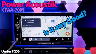 Power Acoustik CPAA70M Capacitive Touch, Apple Carplay, Android Auto & Power Output Testing