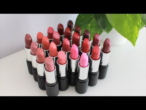 SWATCHING ALL OF MY RED APPLE LIPSTICK COLLECTION!