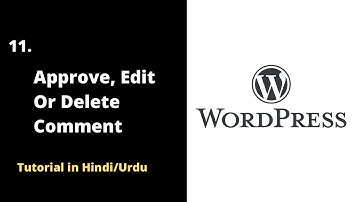 #wordpress How to Approve, Edit, or Delete Comments | Wordpress tutorial 2022 in Urdu Learn and Earn