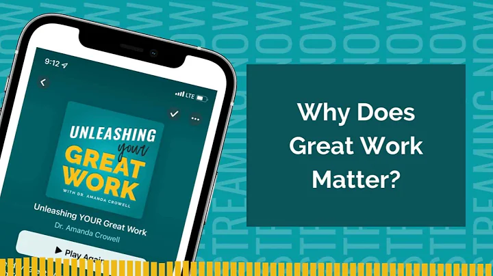 Why Does Great Work Matter With Dr. Amanda Crowell...