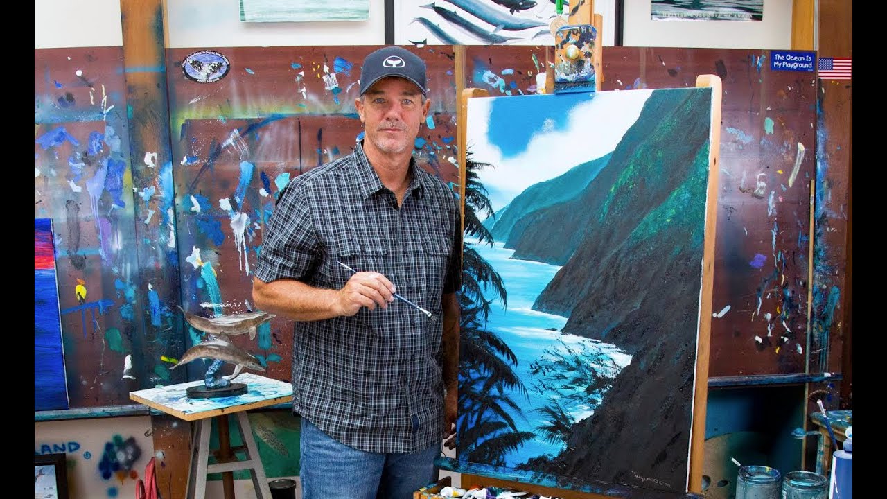 Wyland's Art Studio NA PALI COAST YouTube