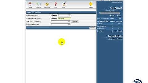 آموزش نحوه ساخت دیتابیس در دایرکت ادمین