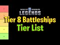 Ranking all my tier 8 battleships in world of warships legends