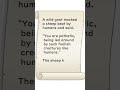Wild Goat and Sheep Kept by Humans - Huhito Fables Vol.49
