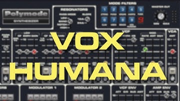 Polymoog Vox Humana — on Cherry Audio Polymode