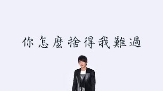 黃品源 Huang Pin Yuan  【 你怎麼捨得我難過 】LIVE  歌詞  （ 清心版 ）