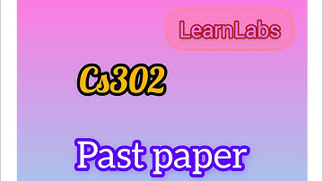Cs302 midterm past paper with reference