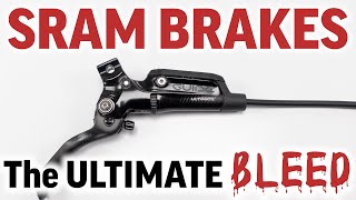 SRAM Guide Ultimate bleeding edge brake bleed step by step service guide for beginners.