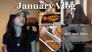 Days of my January | self care, pampering, shopping hauls + good eats