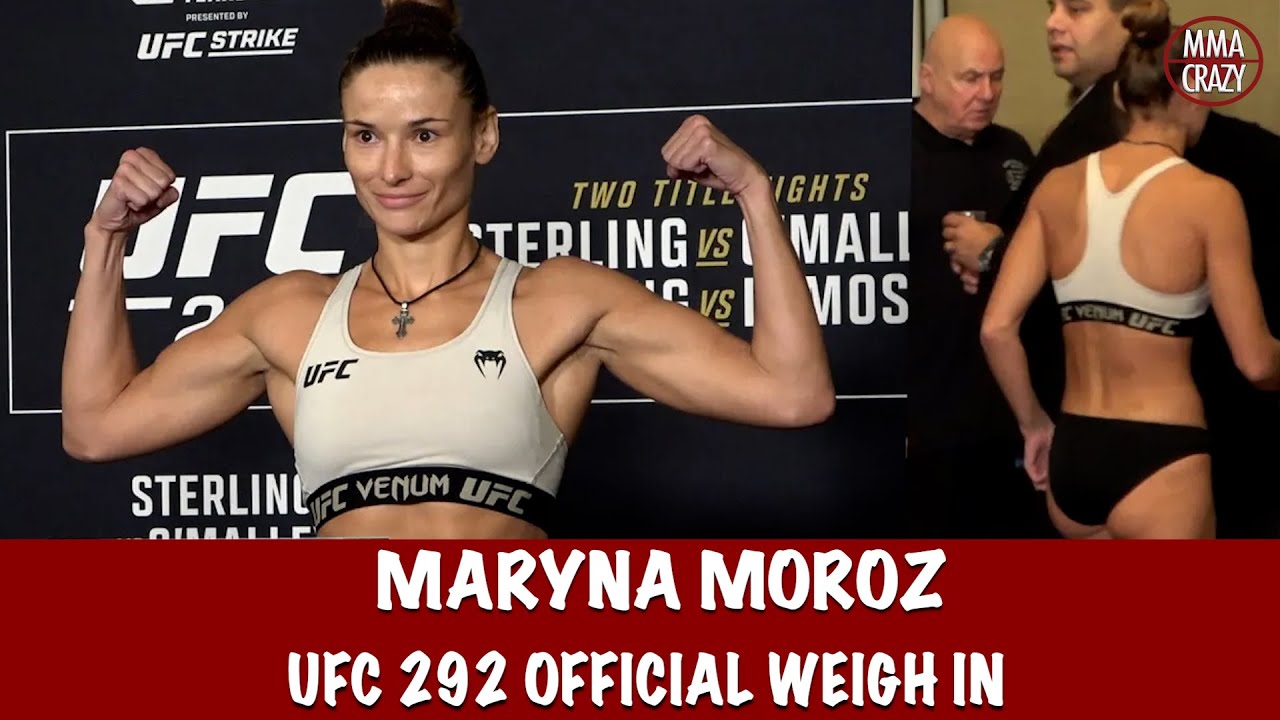 Maryna Moroz Weighs in for UFC 292 - YouTube