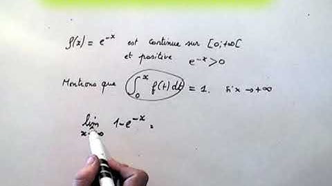 Probabilité fonction de densité et intégrales : MATHS terminale S