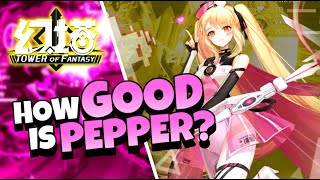 PEPPER Full Volt SUPPORT BUILD | Tower Of Fantasy Gameplay #ToF #toweroffantasy