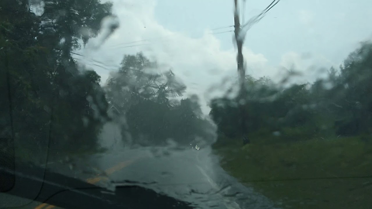 Route 9D Hughsonville to Beacon, heavy rain and sun at the same time, July 17th 2021