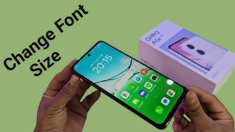 OPPO A5x 5G: Lettergrootte wijzigen