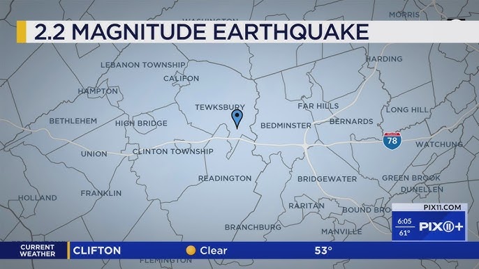 Earthquake Shakes Parts Of New Jersey