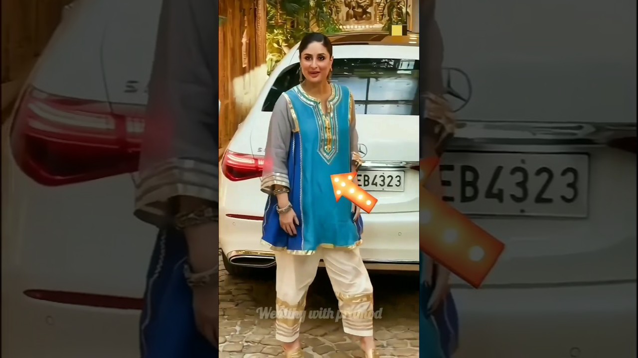 Kareena Kapoor’s Blue Choga Look  Designer Outfit Price Inside 