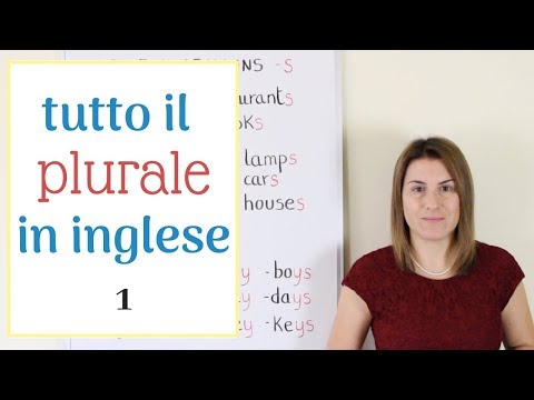 Video: Sostantivo Inglese