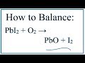 Balancing Chemical Equations