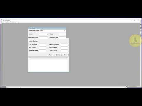 Visual basic 6.0 | Payroll Project 'frmLeaveMaster - load employee name in combobox' | CodeLearning