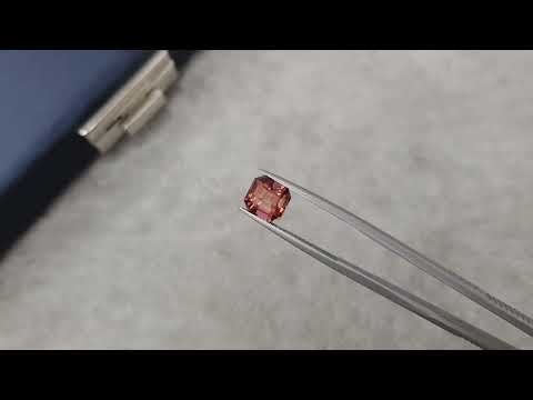 Pink orange tourmaline in octagon cut from Africa 2.51 ct Video  № 1